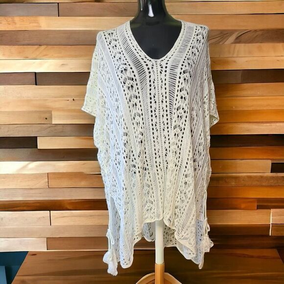 Jeasona Other - Swim Suit Cover Up sz M, Jeasona - Off White Crochet Beach Pool Dress, NEW